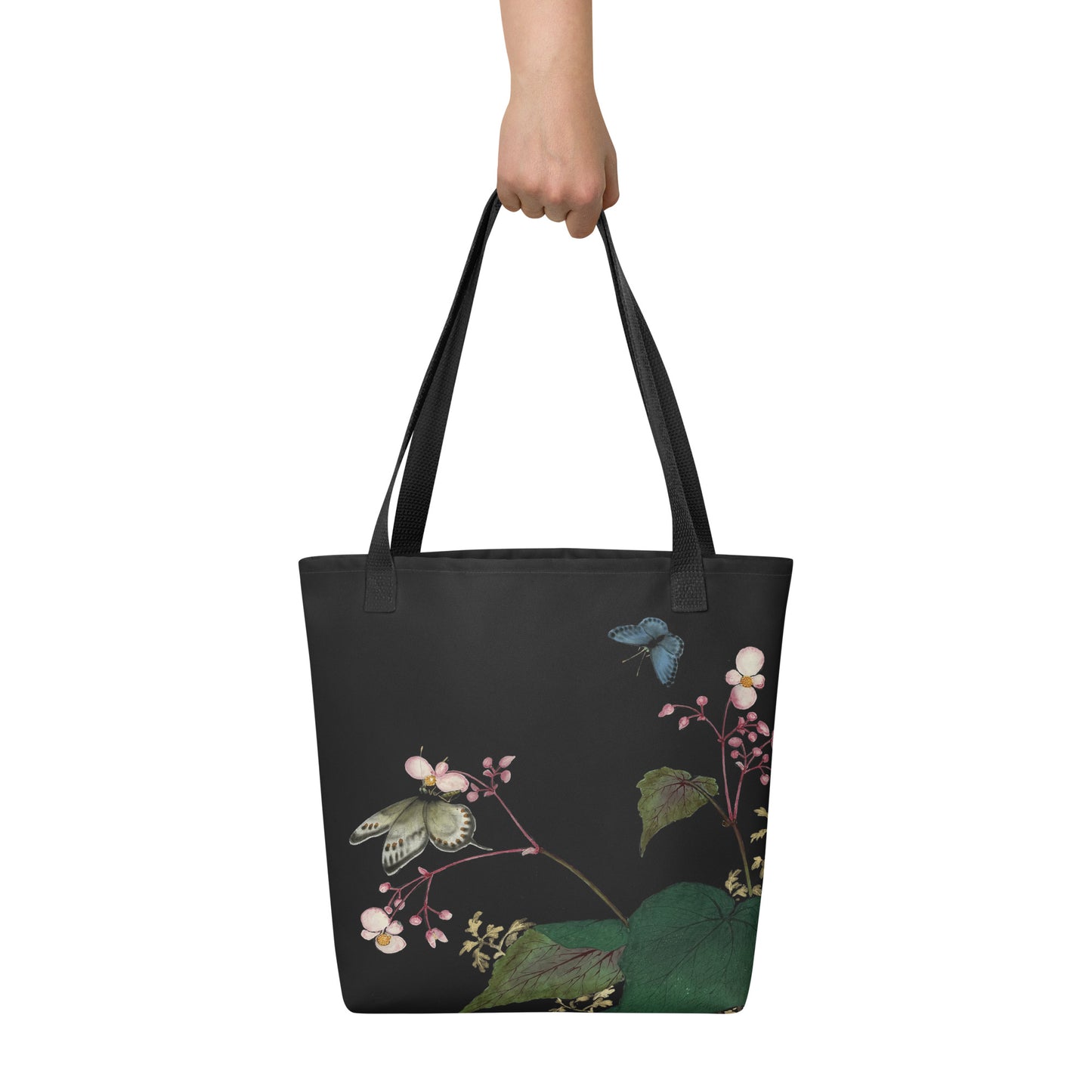 Cats And Butterflies Of Longevity｜Butterflies amidst the Begonia in Bloom｜Tote bag