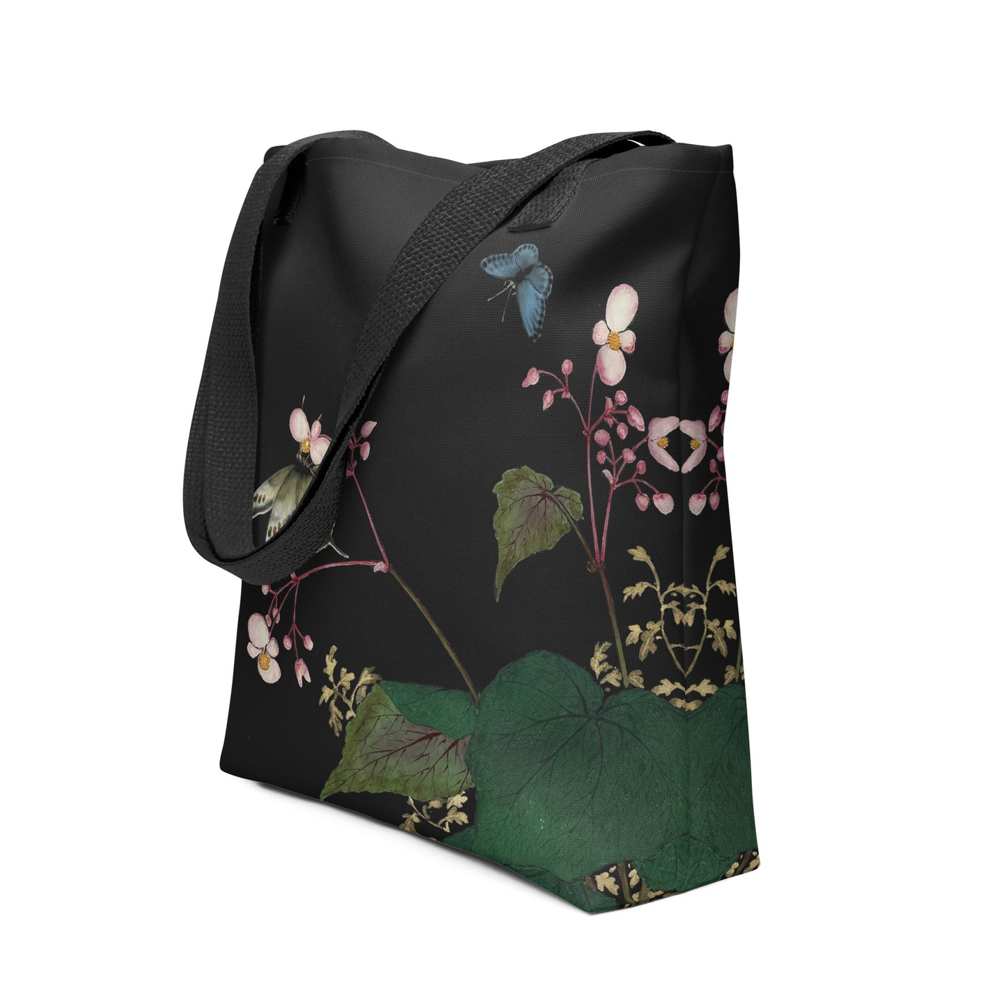 Cats And Butterflies Of Longevity｜Butterflies amidst the Begonia in Bloom｜Tote bag