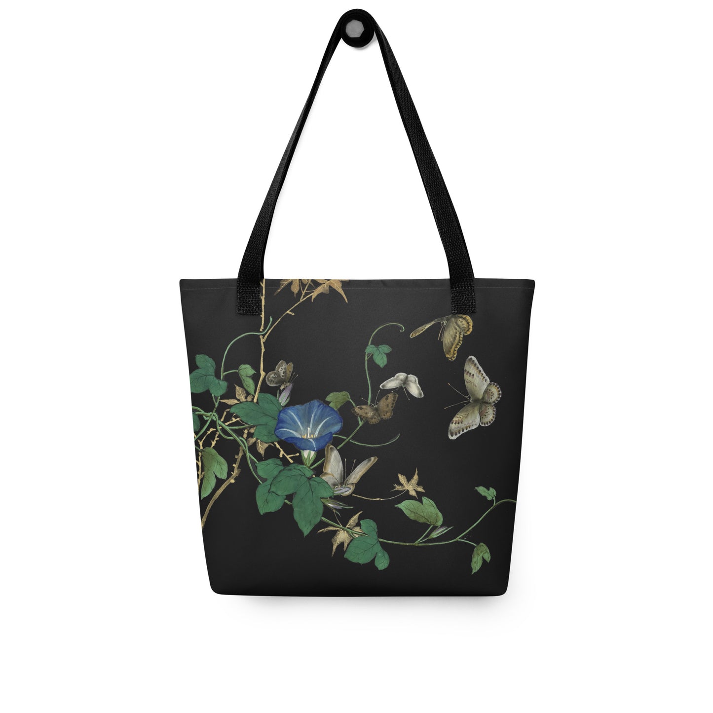 Cats And Butterflies Of Longevity｜Butterflies and the White-edged Morning Glory in Bloom｜Tote bag