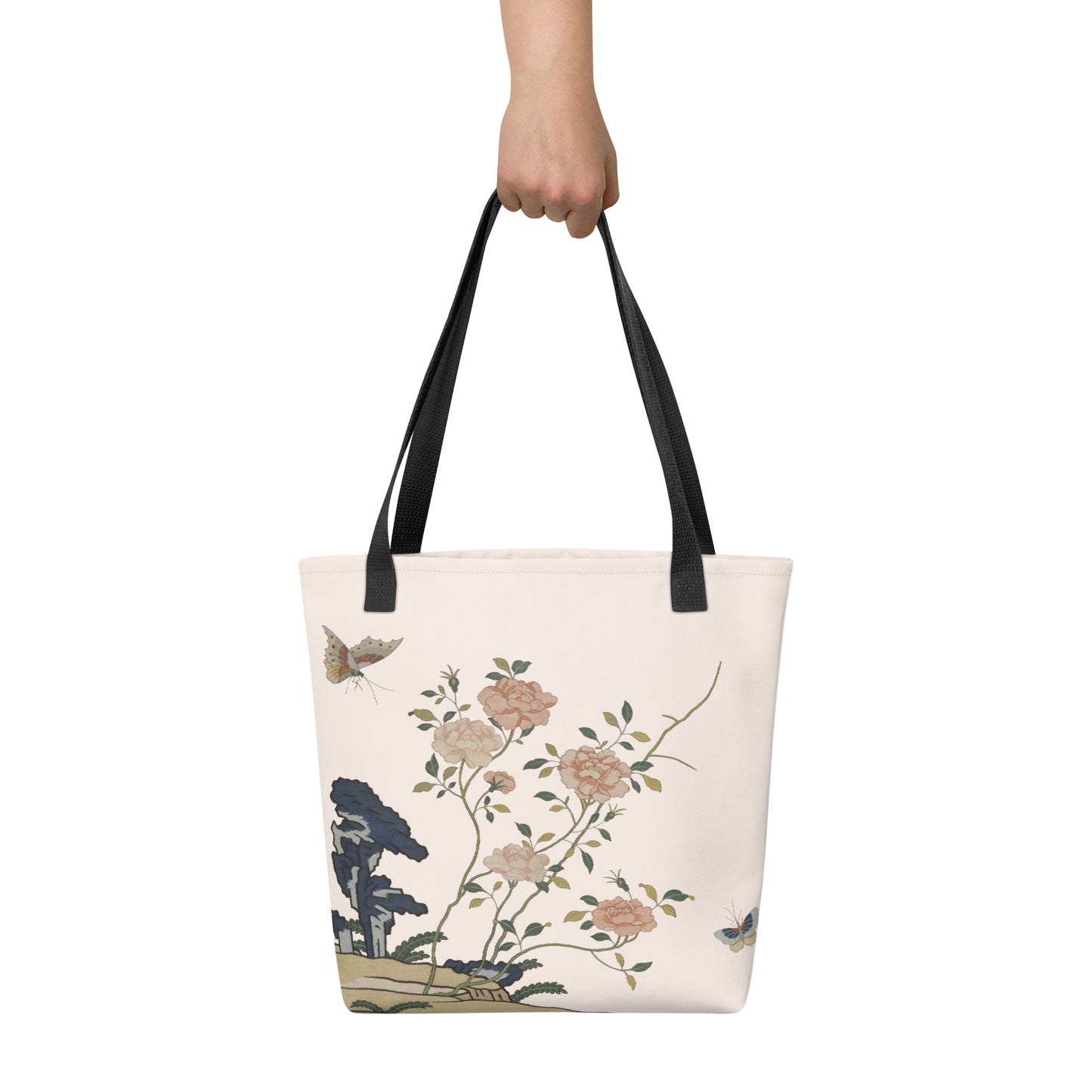 Kesi Flower Album｜Red Roses｜Tote bag｜Fish belly white