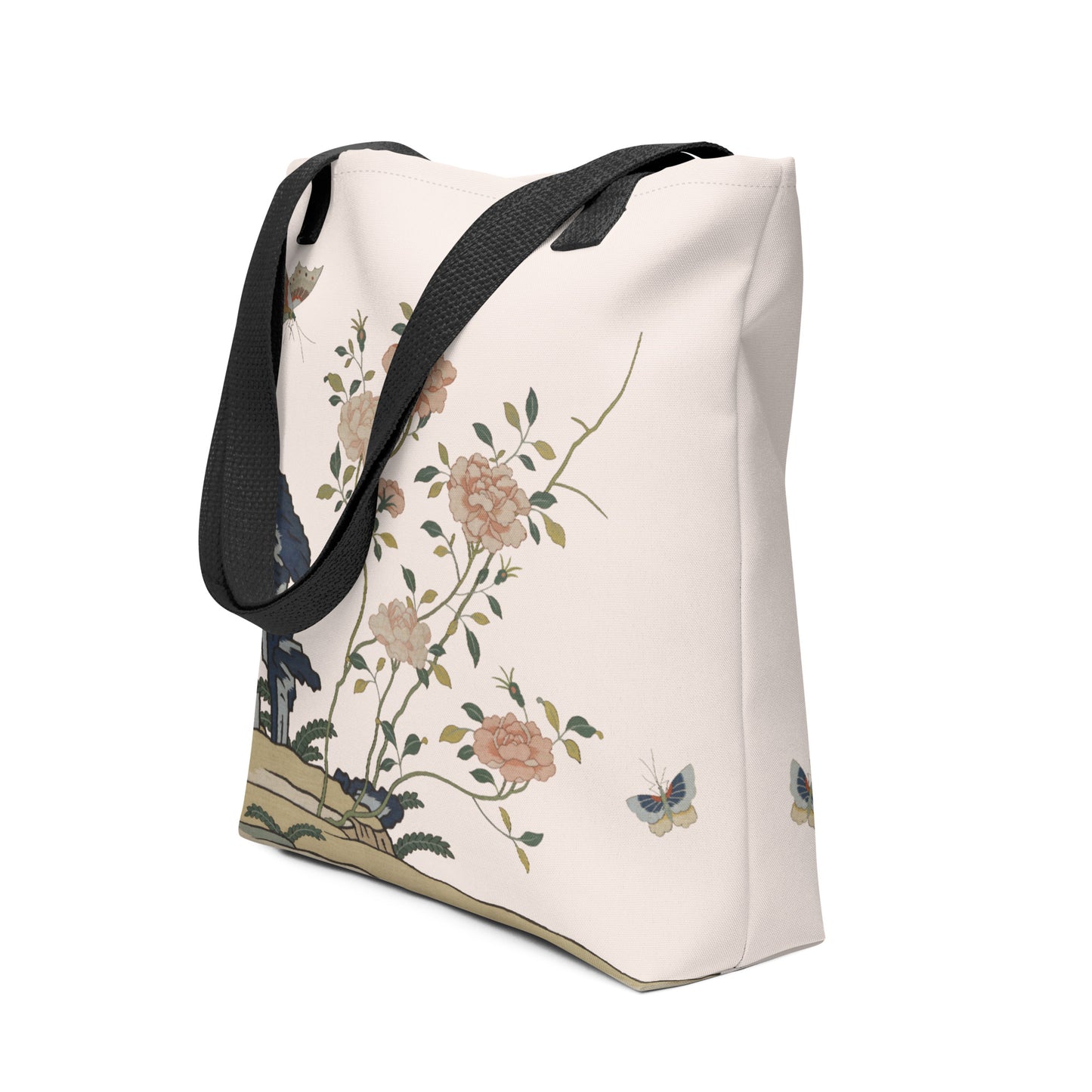 Kesi Flower Album｜Red Roses｜Tote bag｜Fish belly white