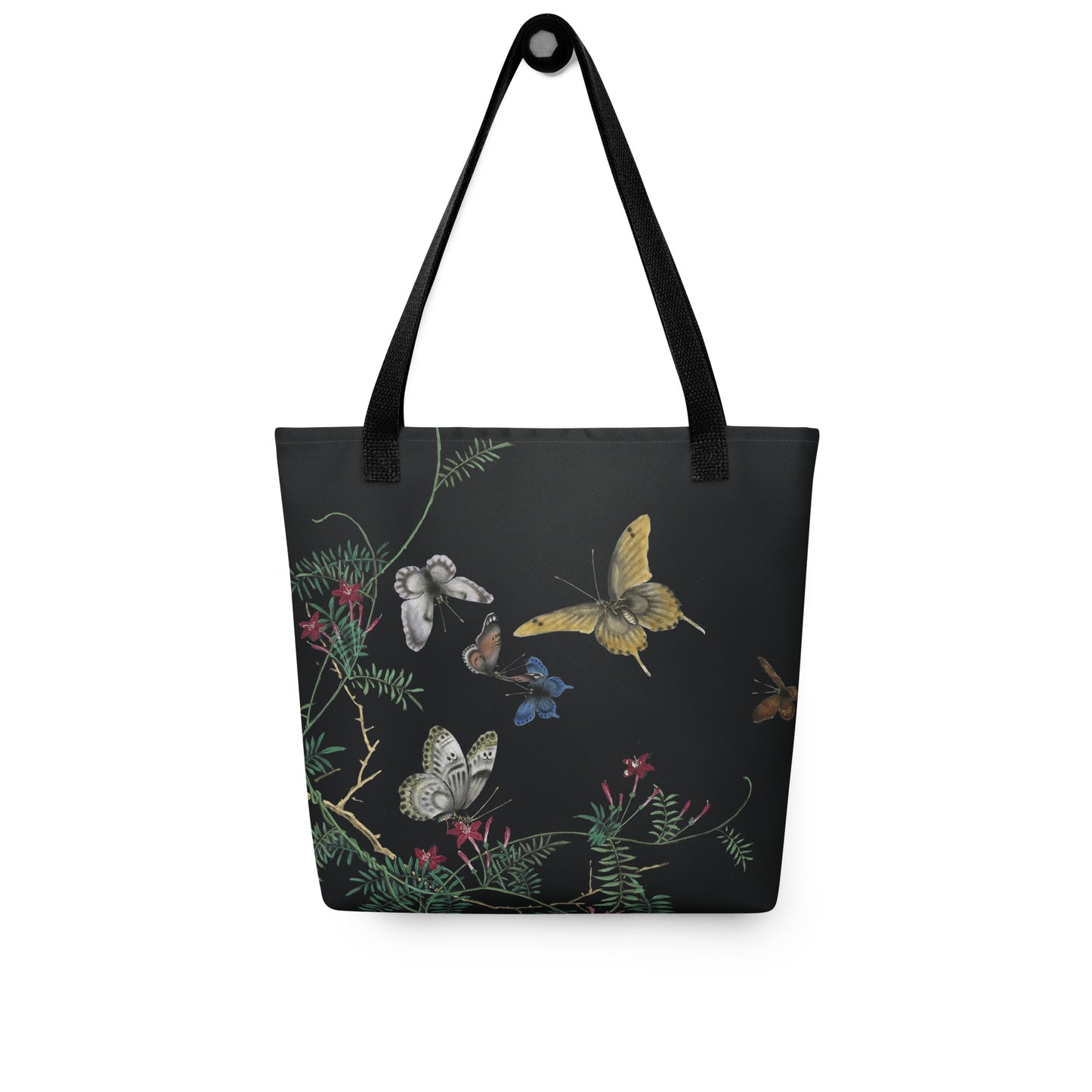 Cats And Butterflies Of Longevity｜Butterflies amidst the Cypress Vine in Bloom｜Tote bag