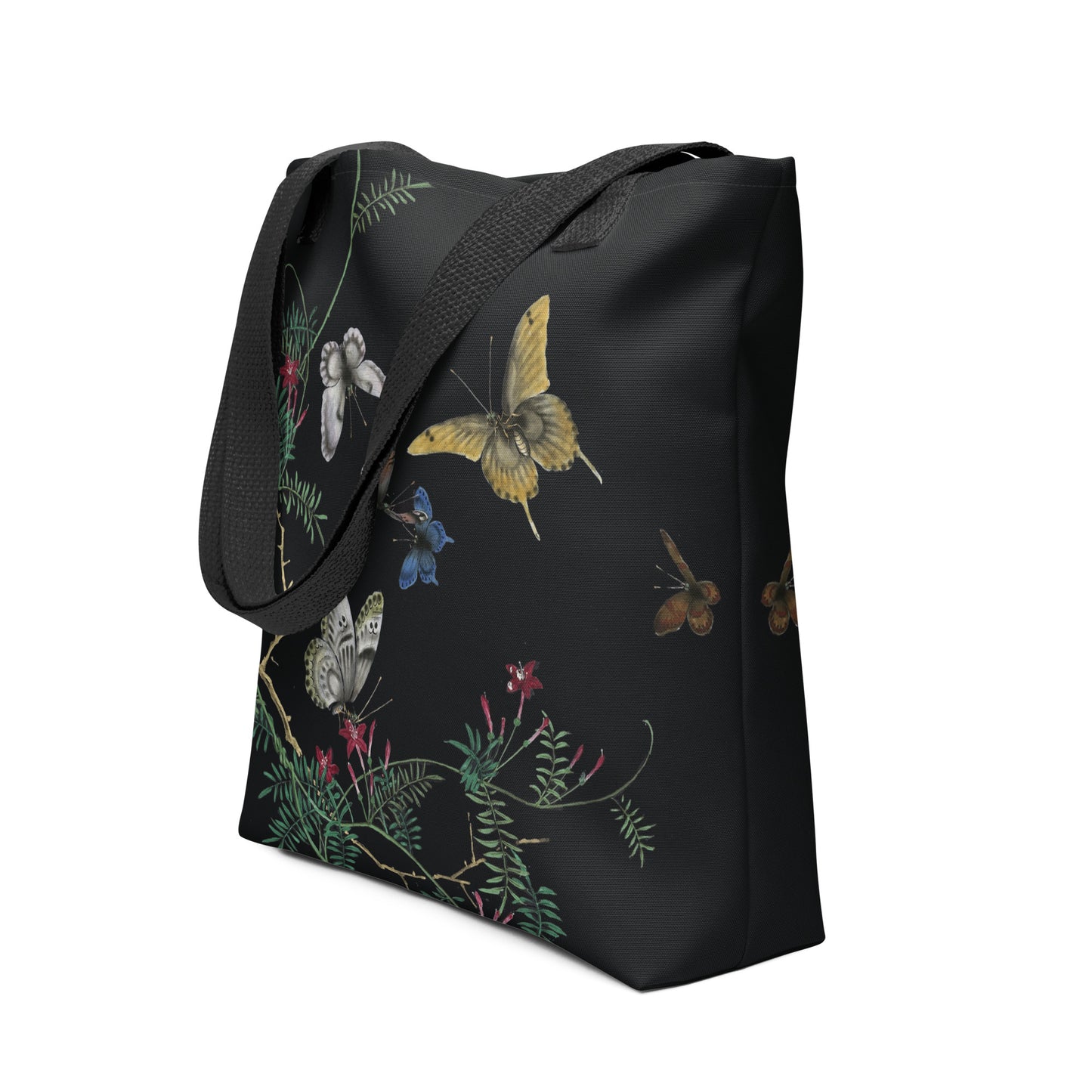 Cats And Butterflies Of Longevity｜Butterflies amidst the Cypress Vine in Bloom｜Tote bag