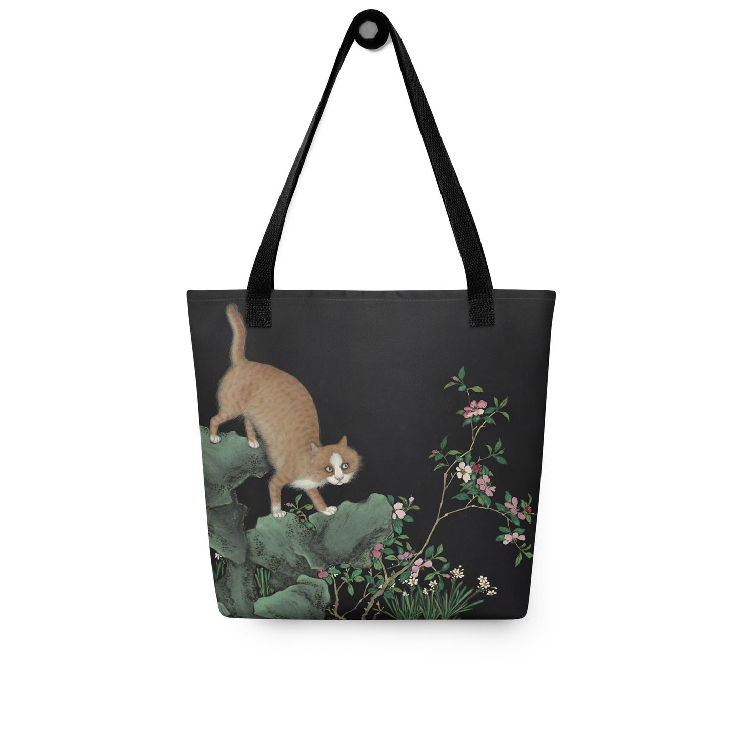 Cats And Butterflies Of Longevity｜A Cat by the Narcissus in Bloom｜Tote bag