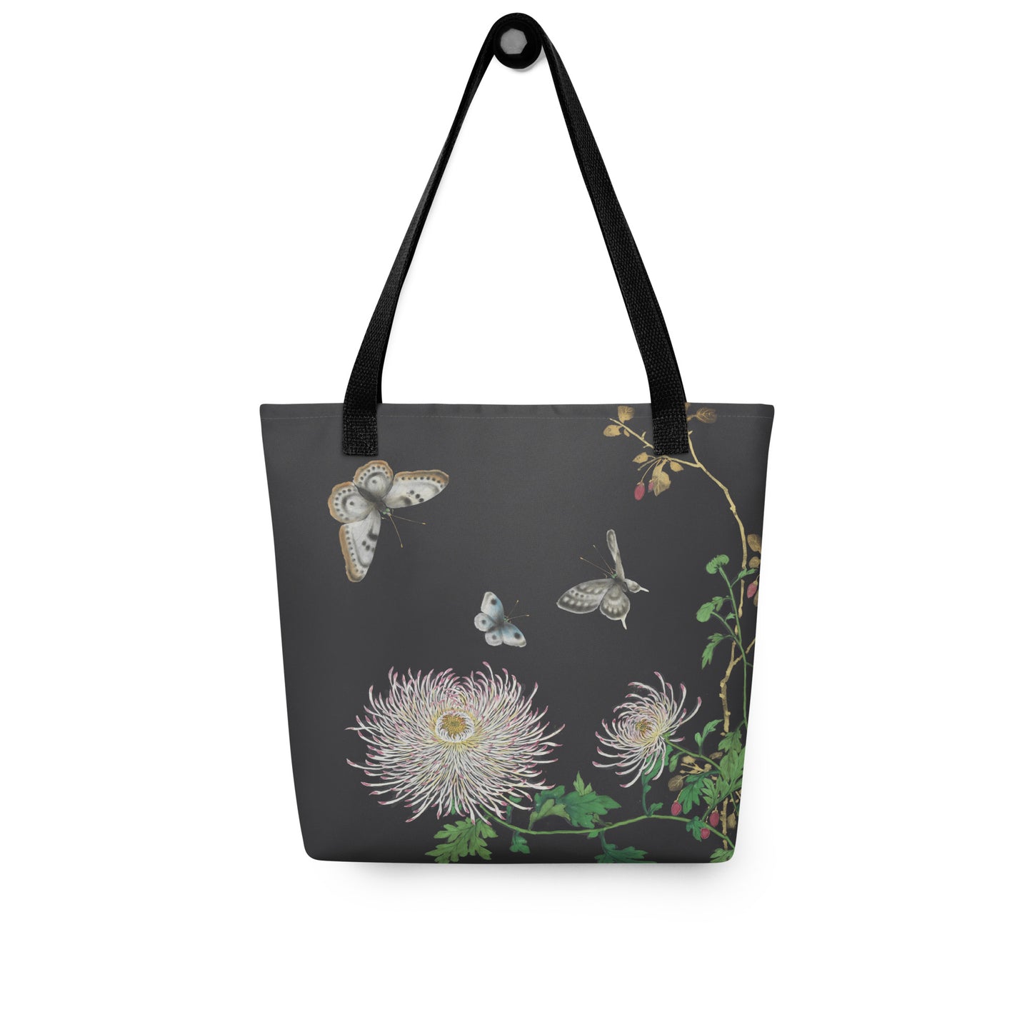 Cats And Butterflies Of Longevity｜Butterflies by the Chrysanthemum in Bloom｜Tote bag