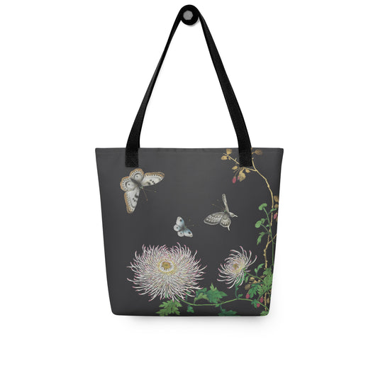 Cats And Butterflies Of Longevity｜Butterflies by the Chrysanthemum in Bloom｜Tote bag