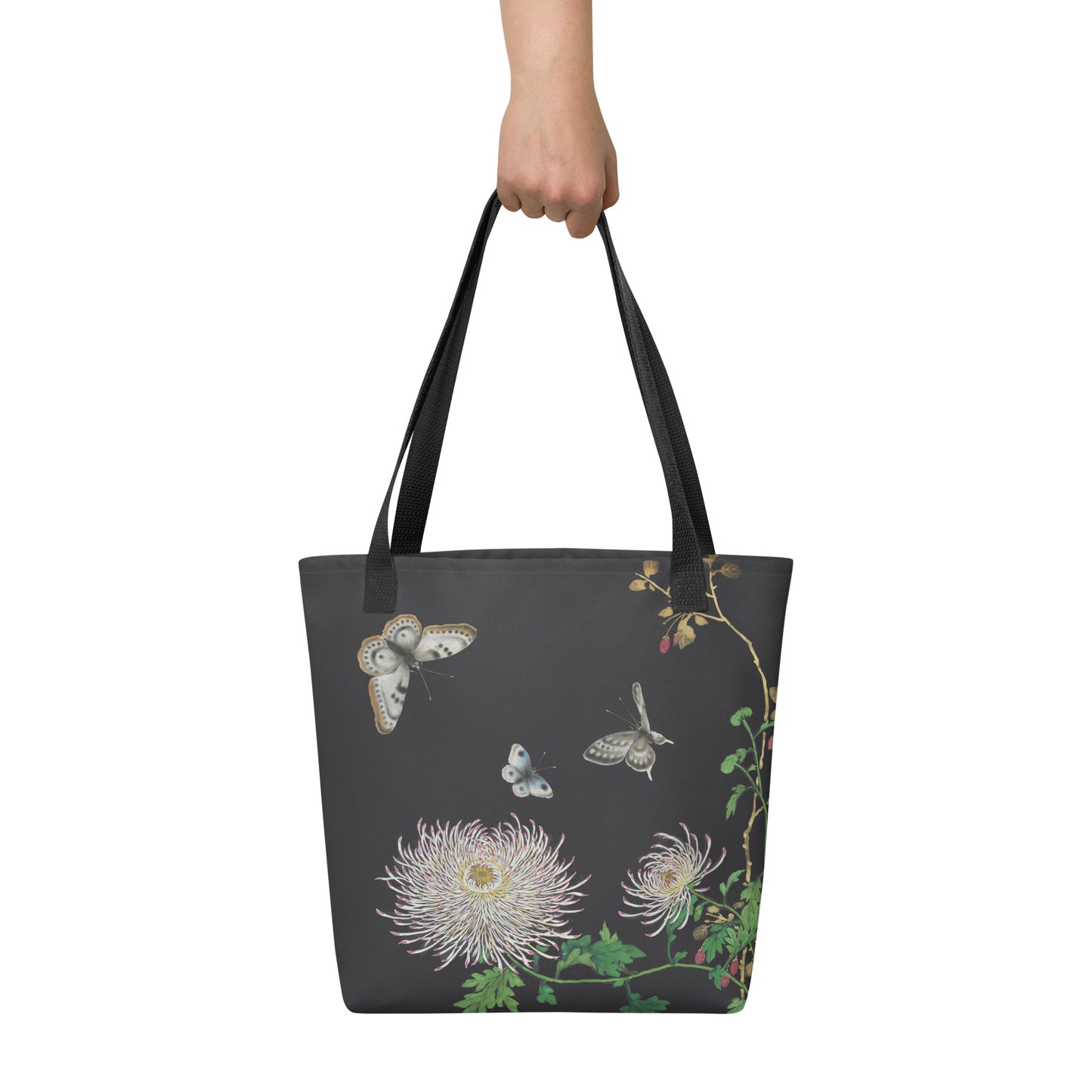 Cats And Butterflies Of Longevity｜Butterflies by the Chrysanthemum in Bloom｜Tote bag