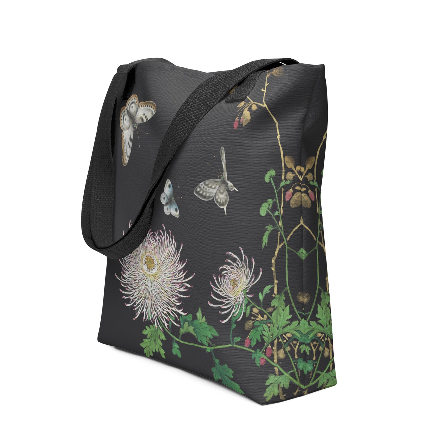 Cats And Butterflies Of Longevity｜Butterflies by the Chrysanthemum in Bloom｜Tote bag