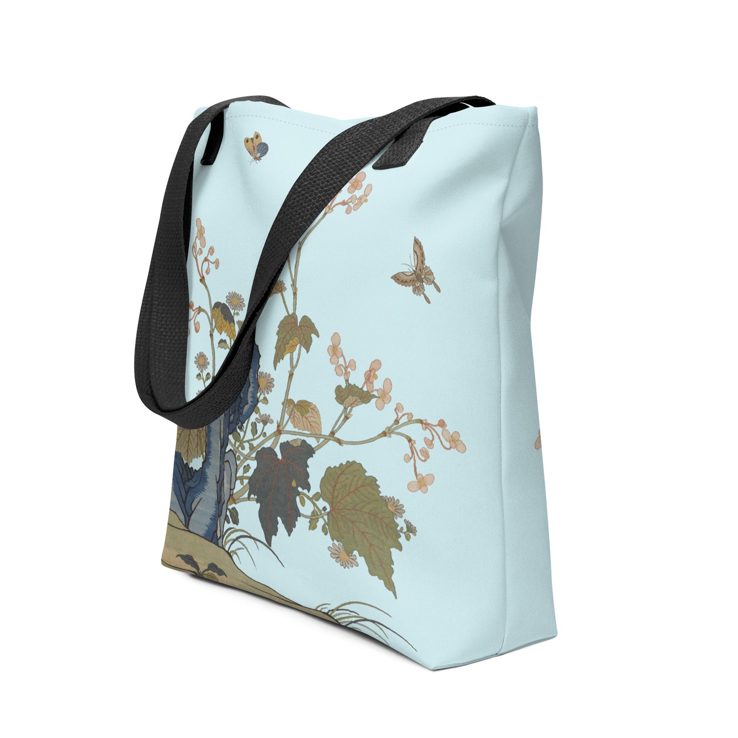 Kesi Flower Album｜Begonia Blossoms｜Tote bag｜Aqua blue