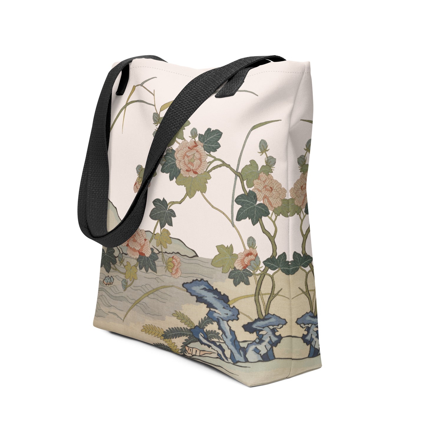 Kesi Flower Album｜Hibiscus by the Water｜Tote bag｜Fish belly white