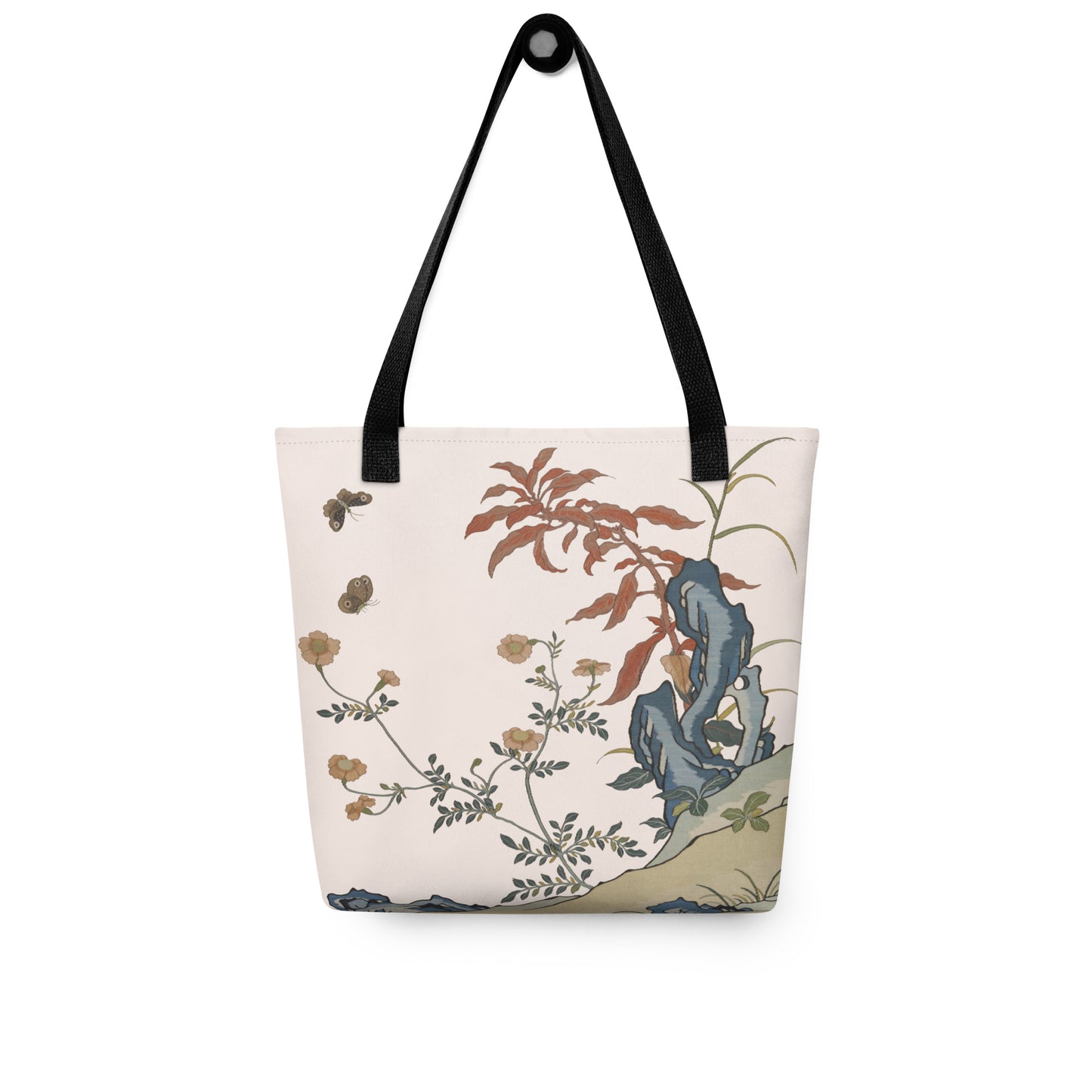 Kesi Flower Album｜Butterflies and Flowers｜Tote bag｜Fish belly white