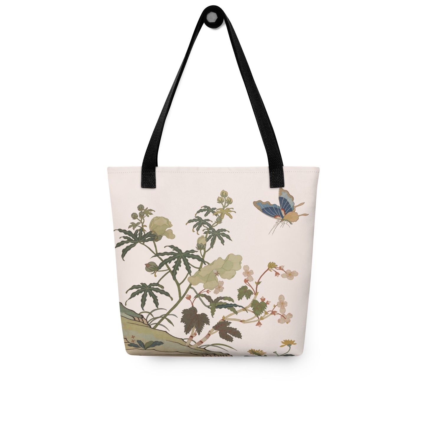 Kesi Flower Album｜Hibiscus and Begonia Blossoms｜Tote bag｜Fish belly white