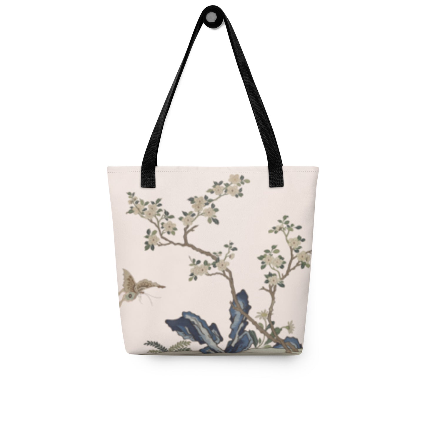 Kesi Flower Album｜Narcissus and Peaches｜Tote bag｜Fish belly white