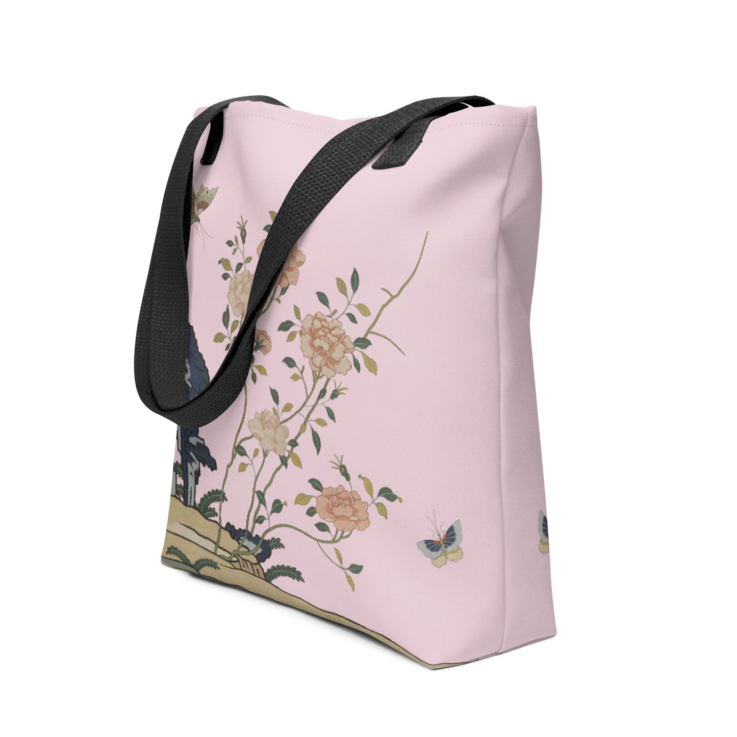 Kesi Flower Album｜Red Roses｜Tote bag｜Pale pinkish gray