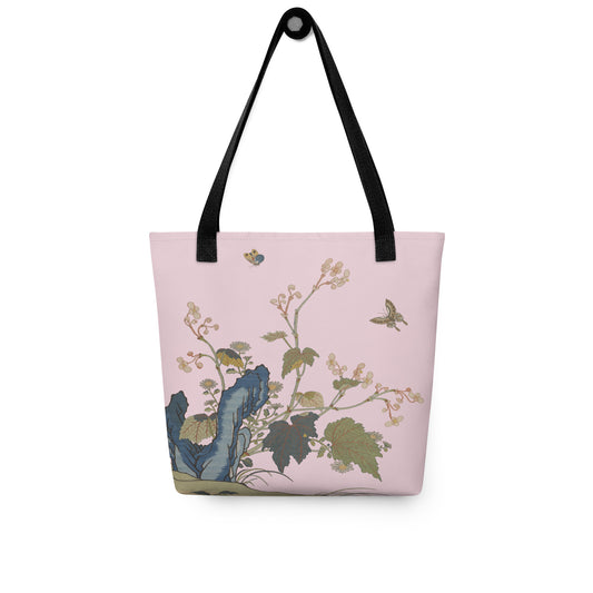 Kesi Flower Album｜Begonia Blossoms｜Tote bag｜Pale pinkish gray