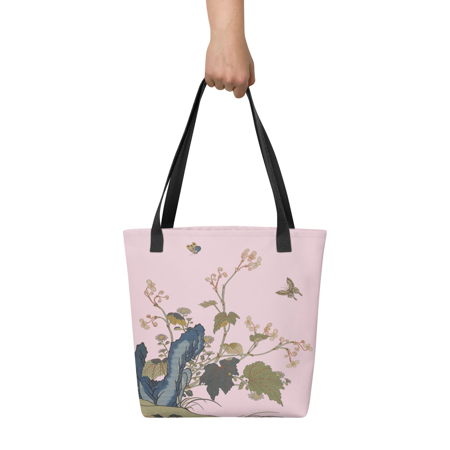 Kesi Flower Album｜Begonia Blossoms｜Tote bag｜Pale pinkish gray