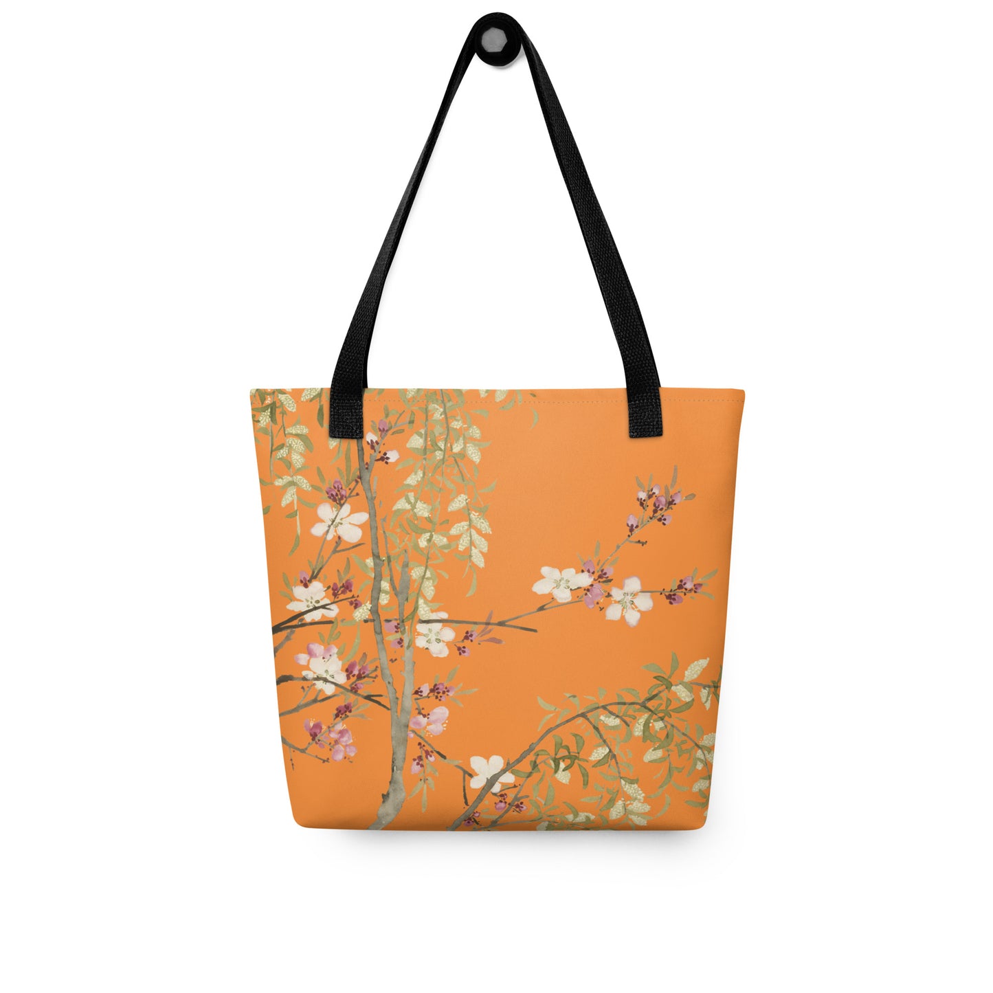 The Spirit of Flowers in Twelve Months｜Willow and Peach Blossom｜Tote bag｜Orange