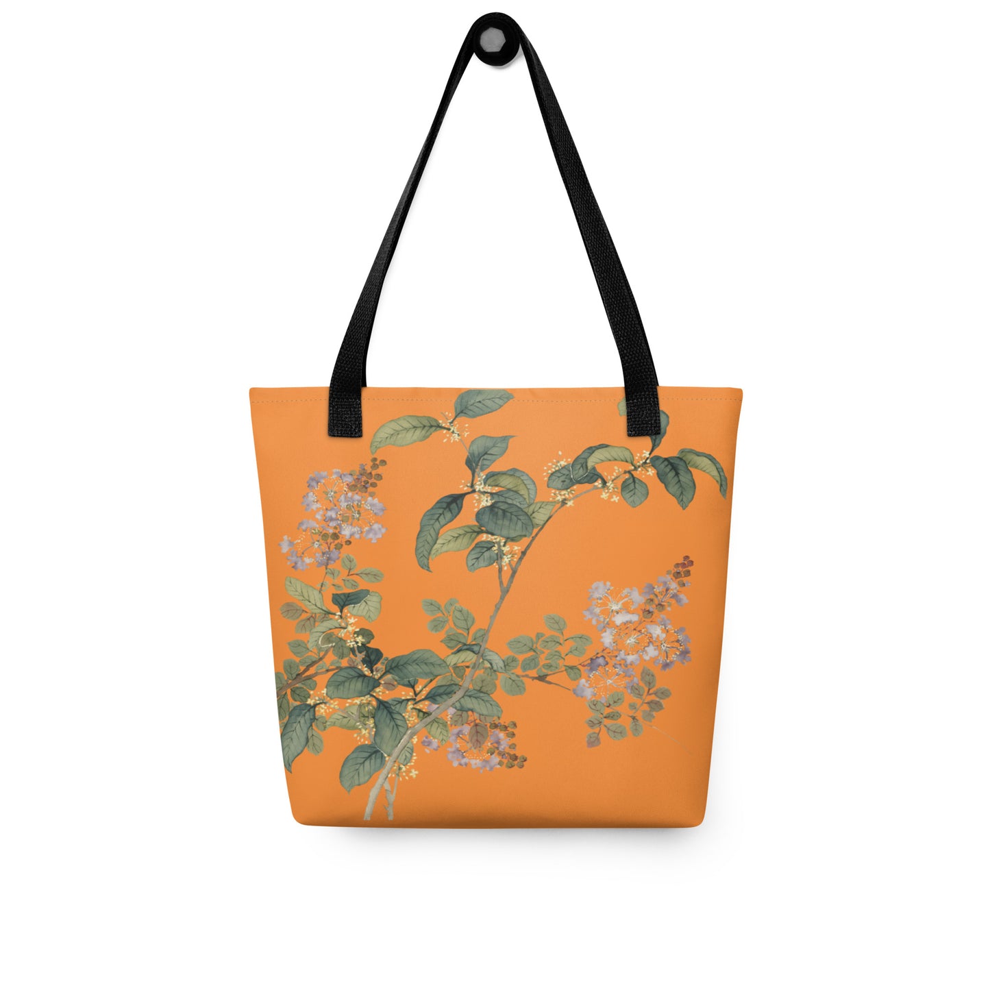 The Spirit of Flowers in Twelve Months｜Osmanthus and Crape Myrtle in Bloom｜Tote bag｜Orange