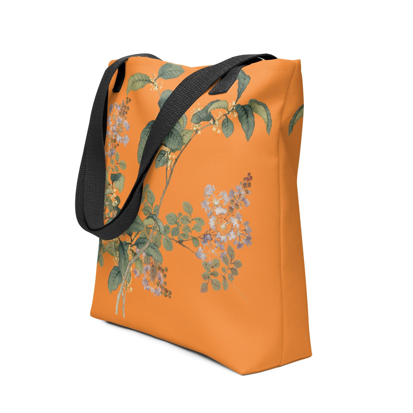 The Spirit of Flowers in Twelve Months｜Osmanthus and Crape Myrtle in Bloom｜Tote bag｜Orange