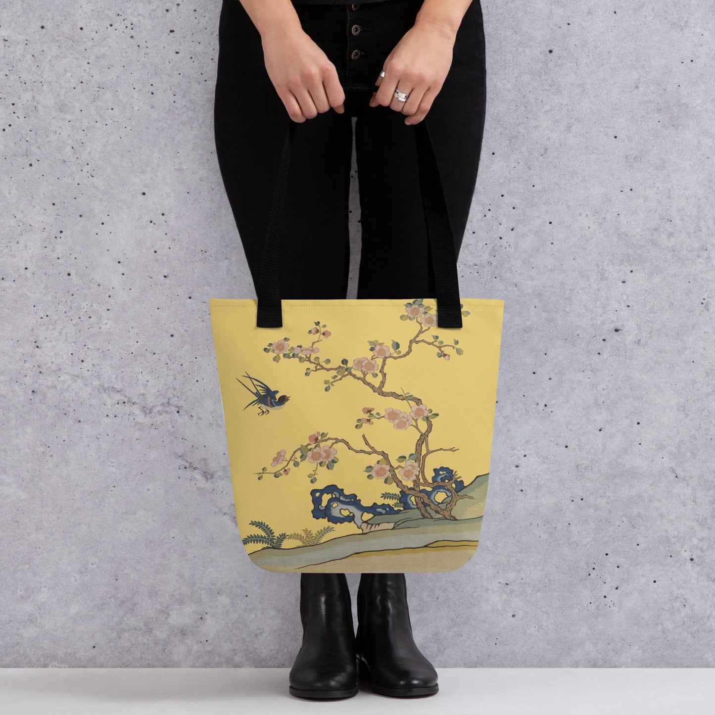 Kesi Flower Album｜Swallow in Flight, Harbinger of Spring｜Tote bag｜Gold