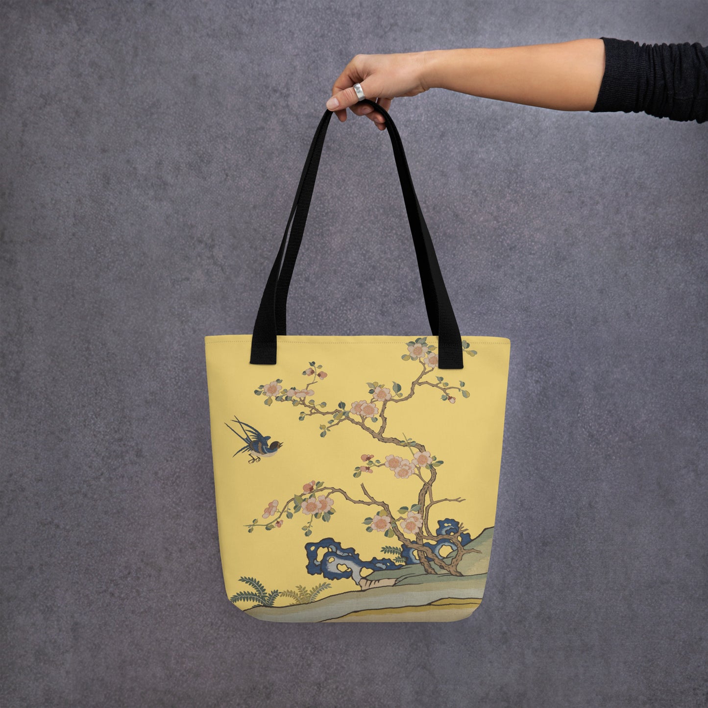 Kesi Flower Album｜Swallow in Flight, Harbinger of Spring｜Tote bag｜Gold