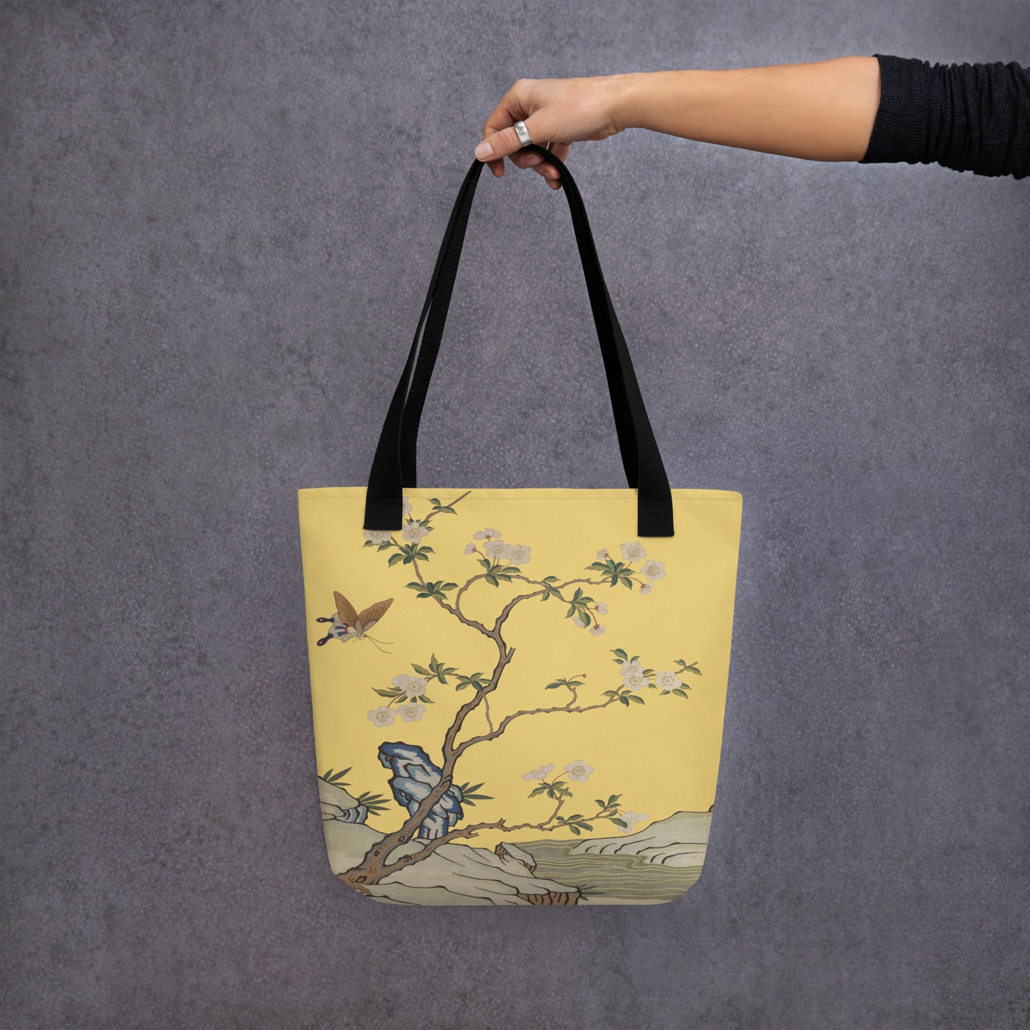 Kesi Flower Album｜Plum Blossoms and Butterfly｜Tote bag｜Gold