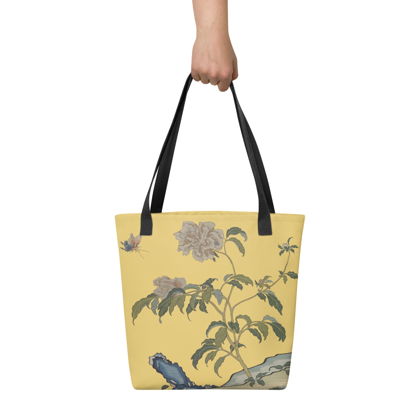 Kesi Flower Album｜Peonies and Butterfly｜Tote bag｜Gold