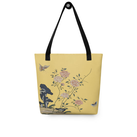 Kesi Flower Album｜Red Roses｜Tote bag｜Gold