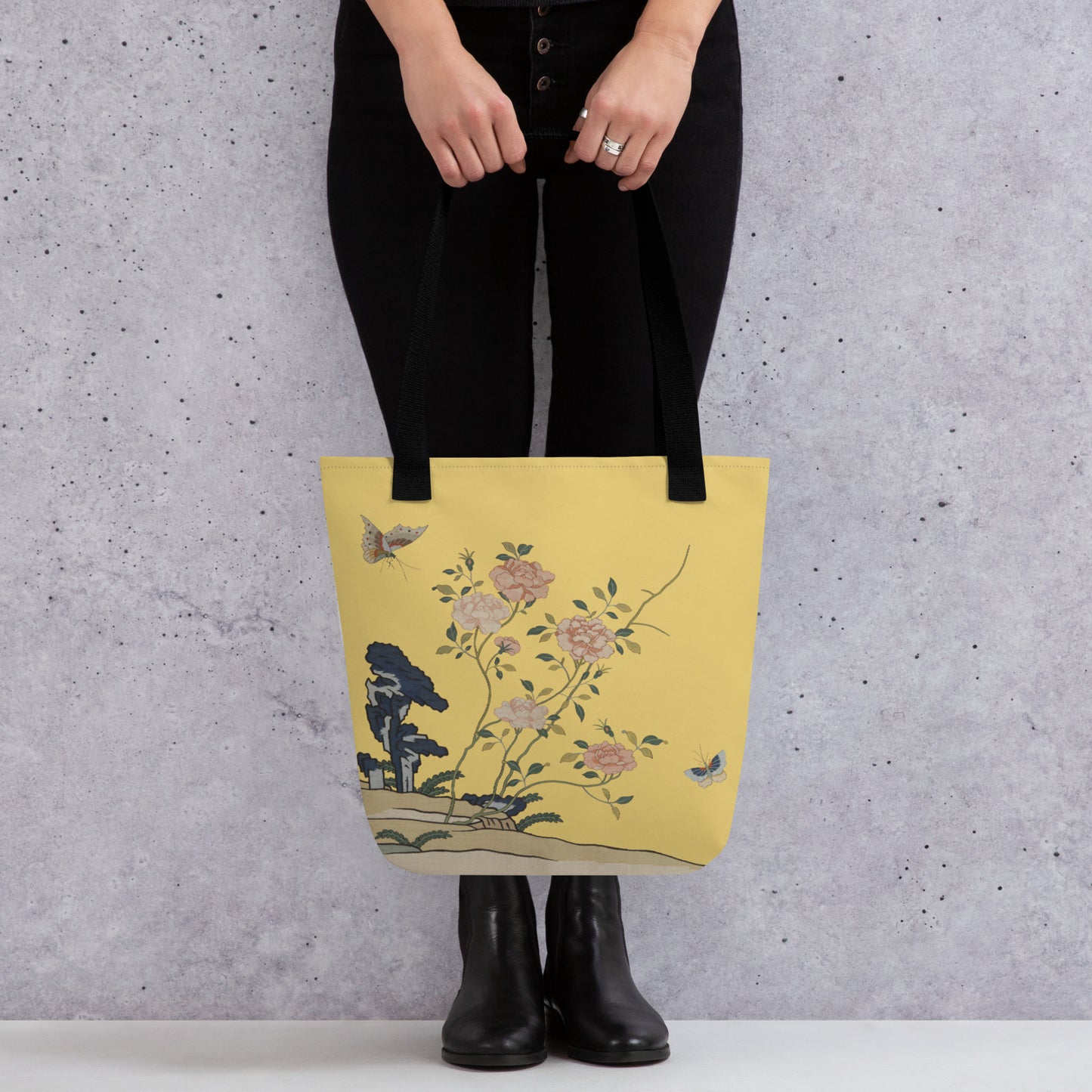 Kesi Flower Album｜Red Roses｜Tote bag｜Gold