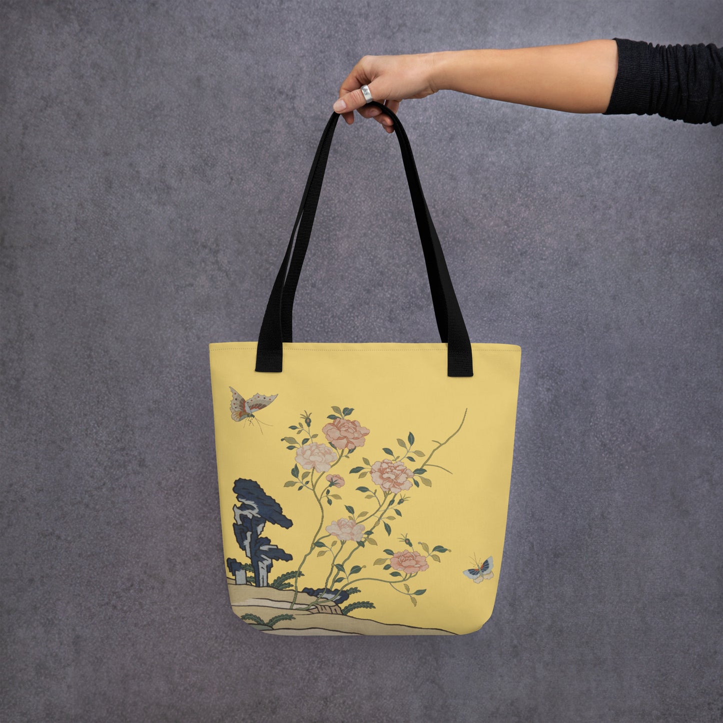 Kesi Flower Album｜Red Roses｜Tote bag｜Gold