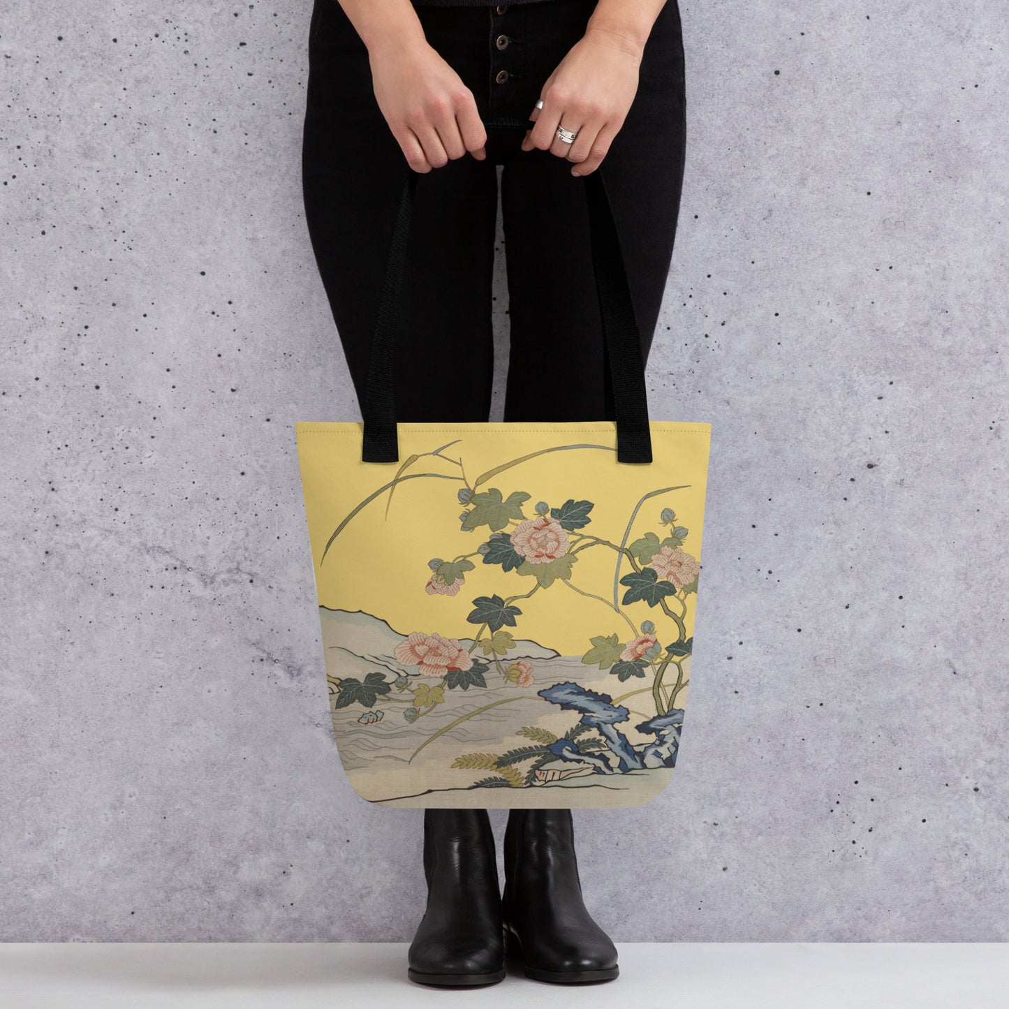 Kesi Flower Album｜Hibiscus by the Water｜Tote bag｜Gold