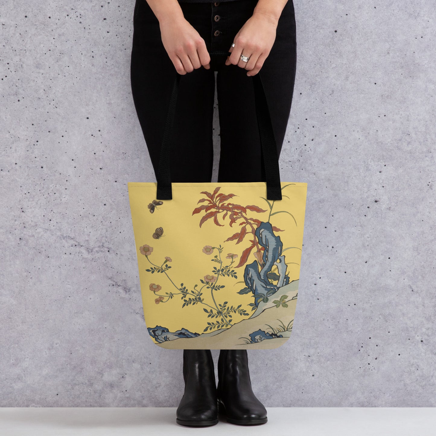 Kesi Flower Album｜Butterflies and Flowers｜Tote bag｜Gold