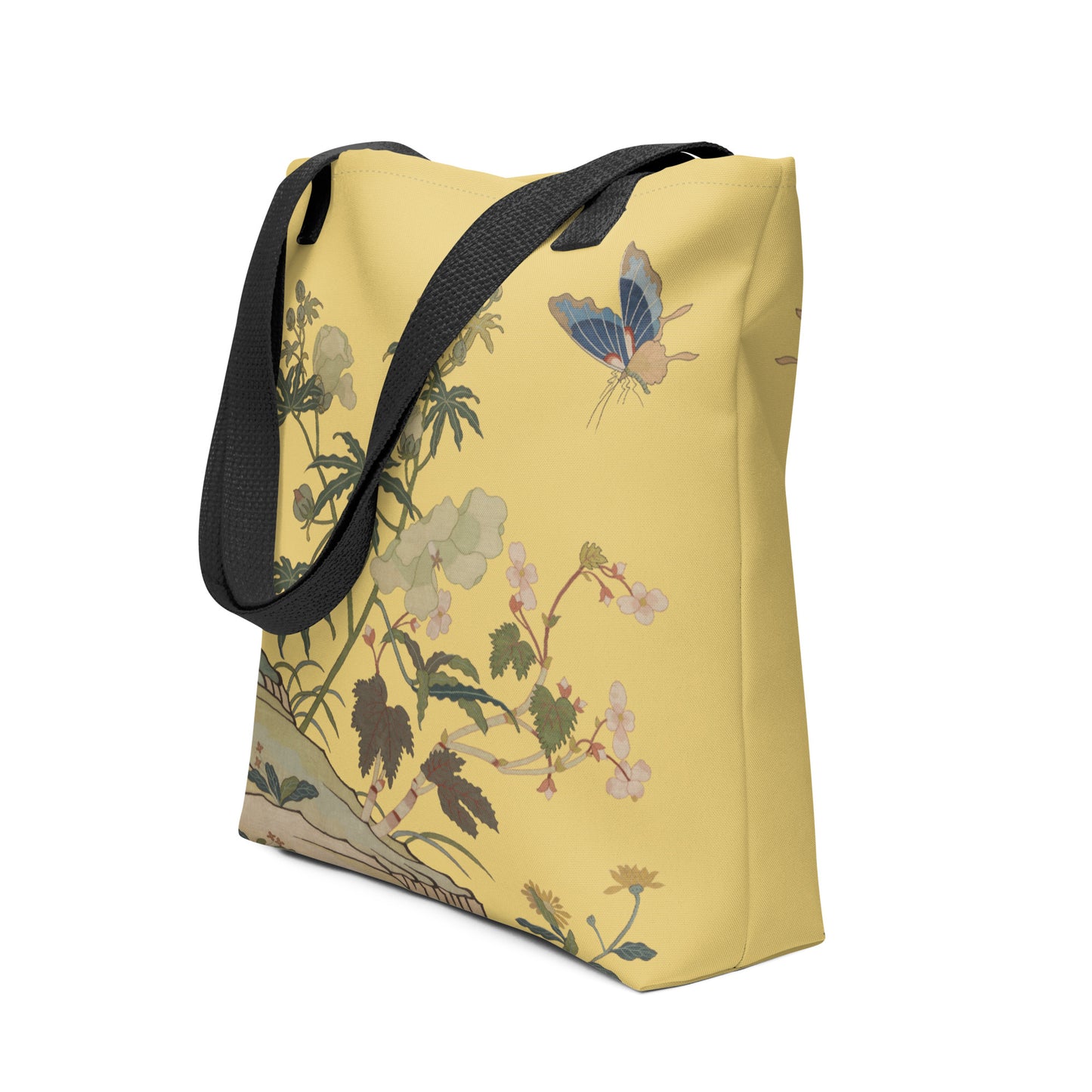 Kesi Flower Album｜Hibiscus and Begonia Blossoms｜Tote bag｜Gold