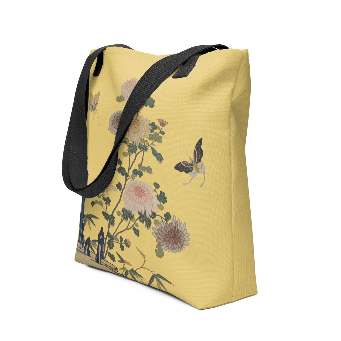 Kesi Flower Album｜Chrysanthemums and Butterflies｜Tote bag｜Gold