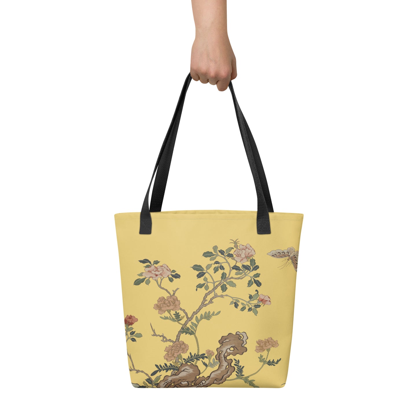 Kesi Flower Album｜Camellia and Butterfly｜Tote bag｜Gold