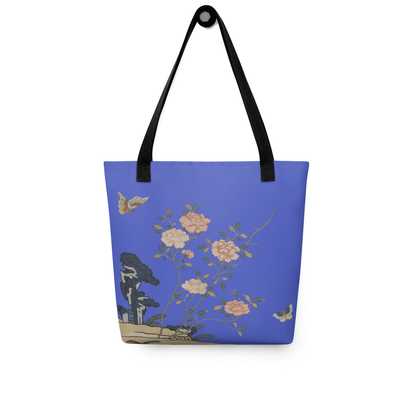 Kesi Flower Album｜Red Roses｜Tote bag｜Royal blue