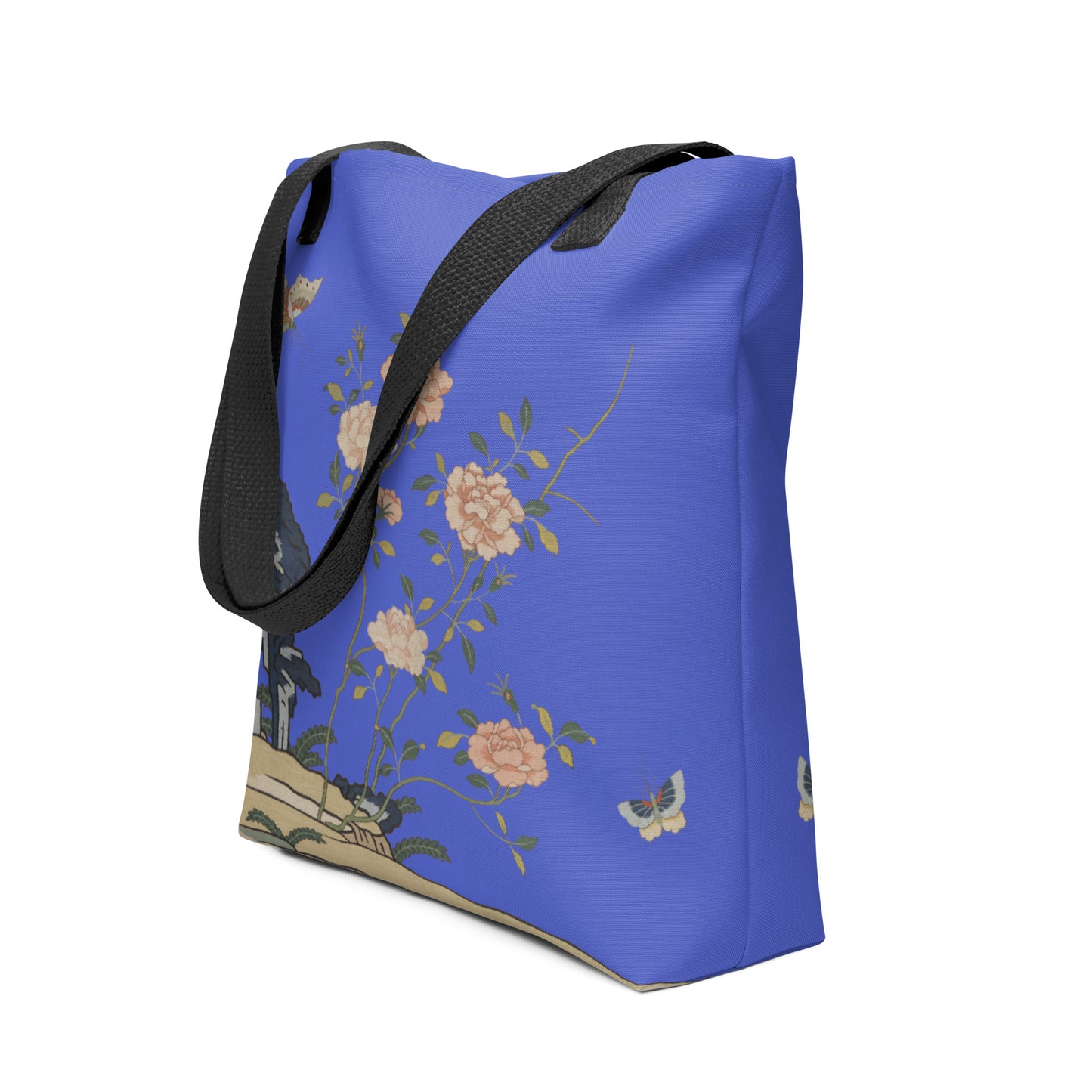 Kesi Flower Album｜Red Roses｜Tote bag｜Royal blue