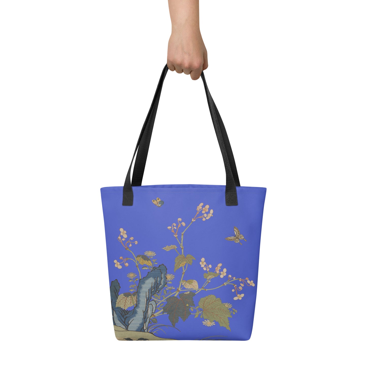 Kesi Flower Album｜Begonia Blossoms｜Tote bag｜Royal blue