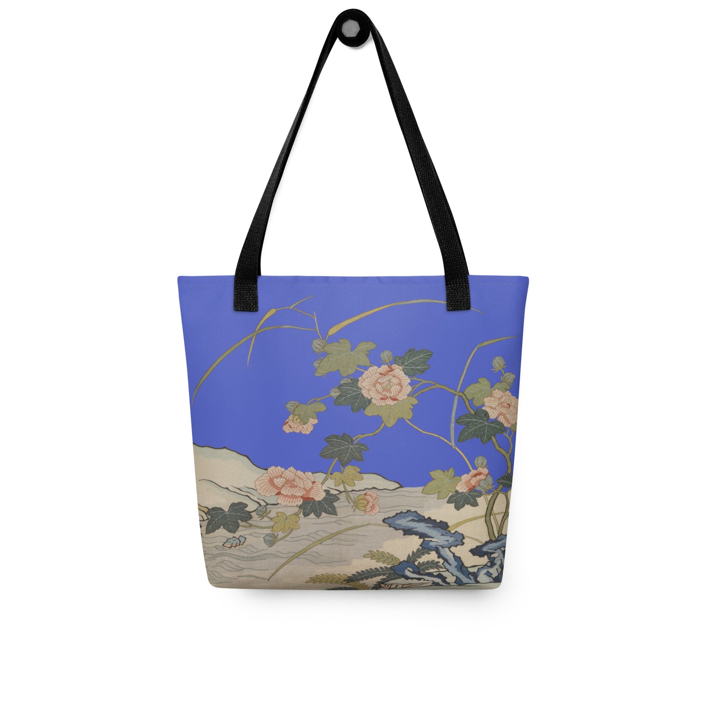 Kesi Flower Album｜Hibiscus by the Water｜Tote bag｜Royal blue