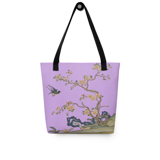 Kesi Flower Album｜Swallow in Flight, Harbinger of Spring｜Tote bag｜Lilac