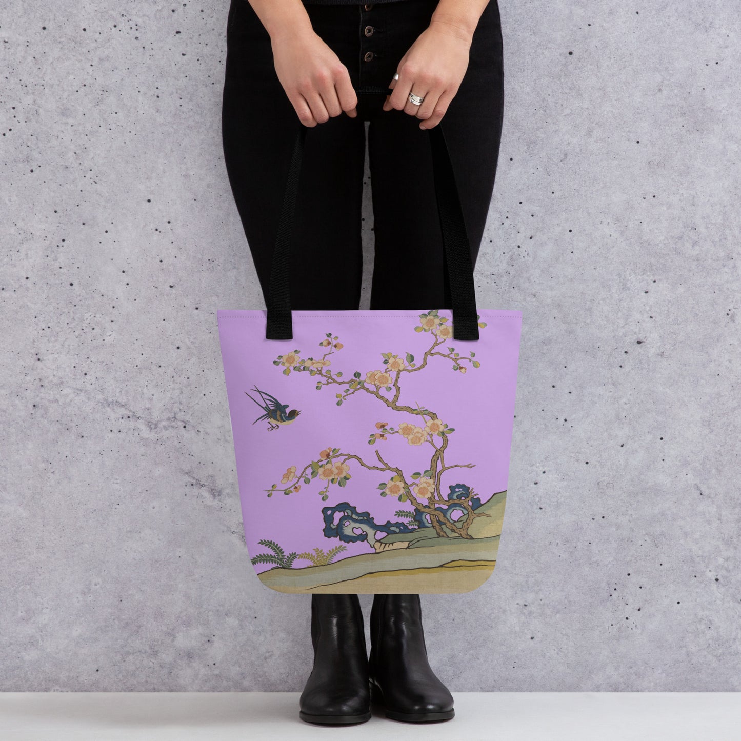 Kesi Flower Album｜Swallow in Flight, Harbinger of Spring｜Tote bag｜Lilac