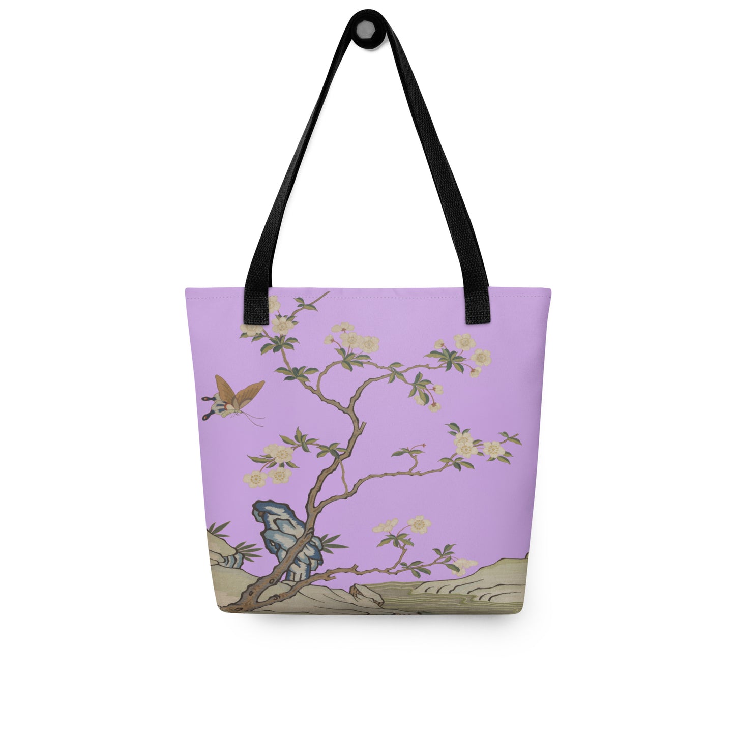 Kesi Flower Album｜Plum Blossoms and Butterfly｜Tote bag｜Lilac