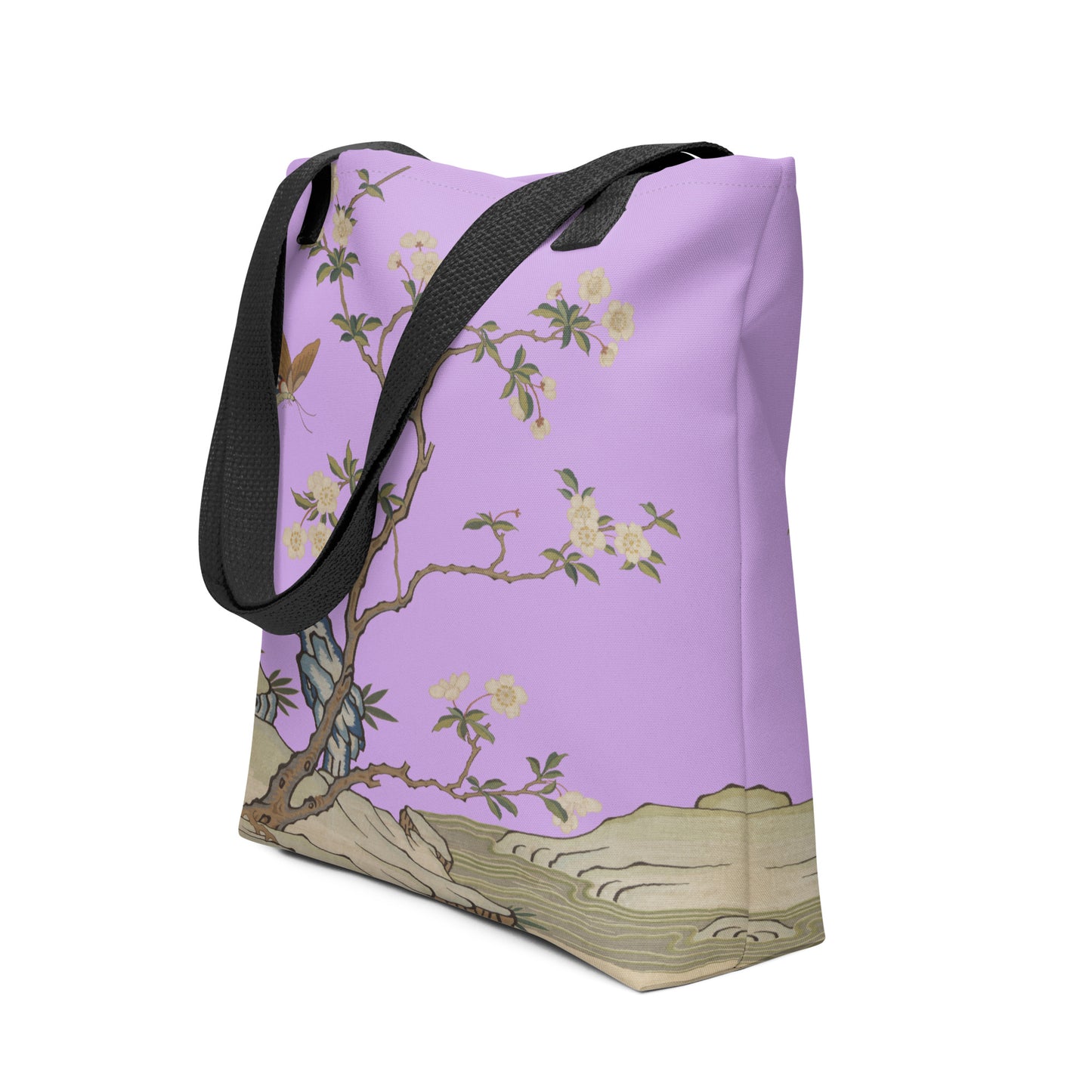 Kesi Flower Album｜Plum Blossoms and Butterfly｜Tote bag｜Lilac