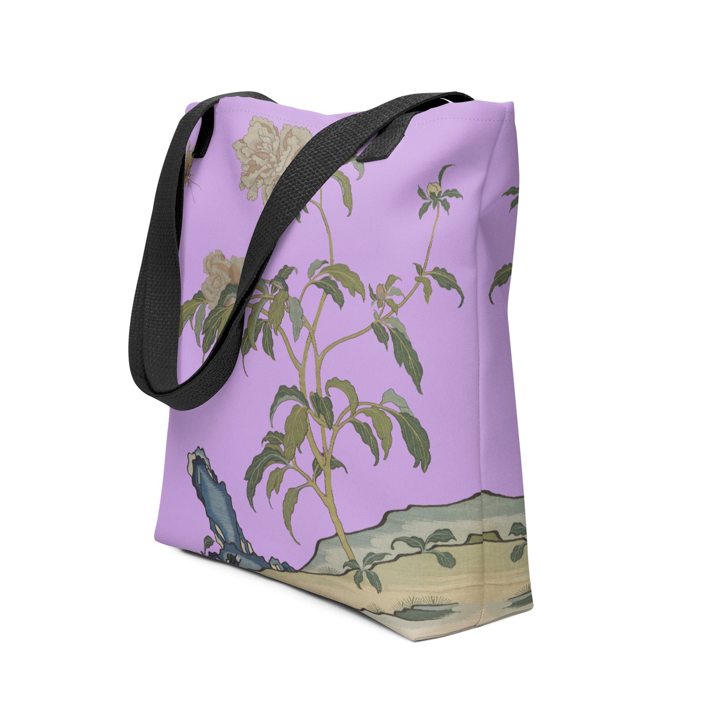 Kesi Flower Album｜Peonies and Butterfly｜Tote bag｜Lilac