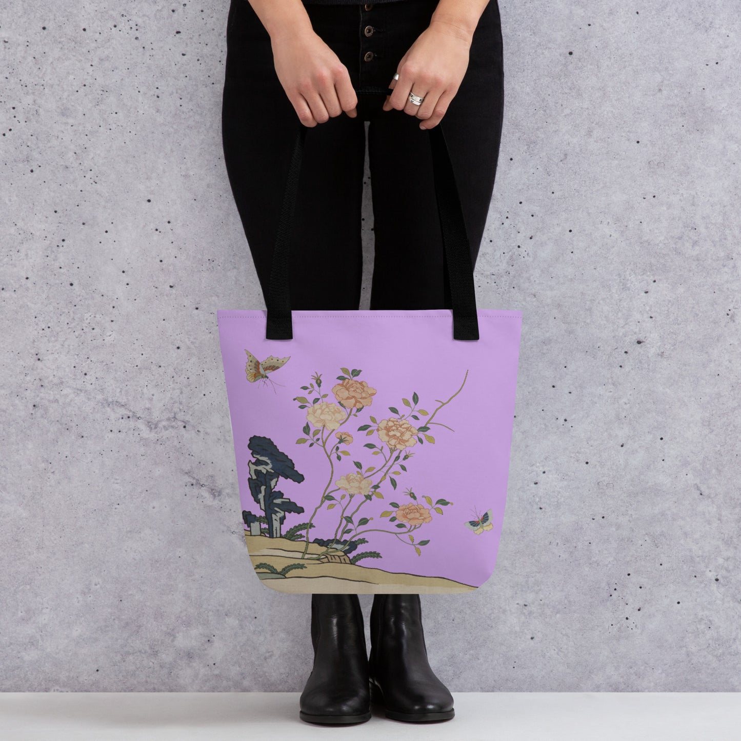 Kesi Flower Album｜Red Roses｜Tote bag｜Lilac