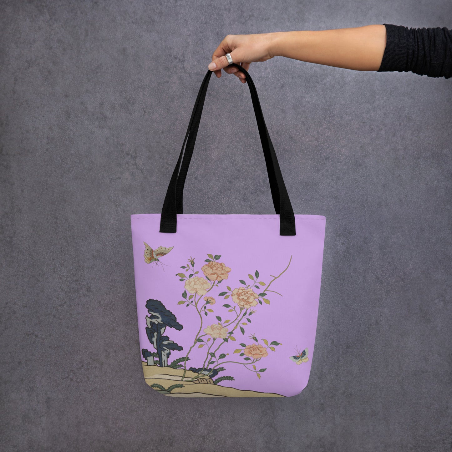 Kesi Flower Album｜Red Roses｜Tote bag｜Lilac