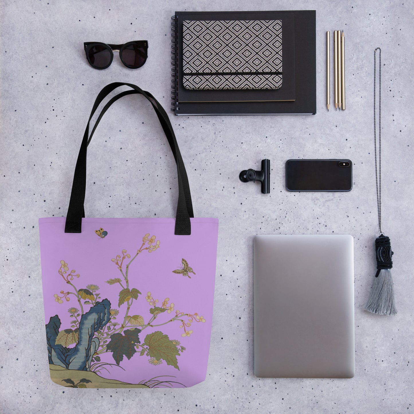 Kesi Flower Album｜Begonia Blossoms｜Tote bag｜Lilac