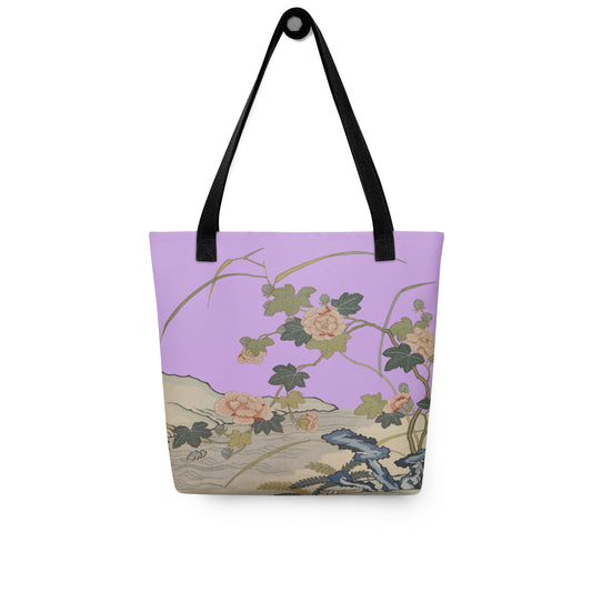 Kesi Flower Album｜Hibiscus by the Water｜Tote bag｜Lilac