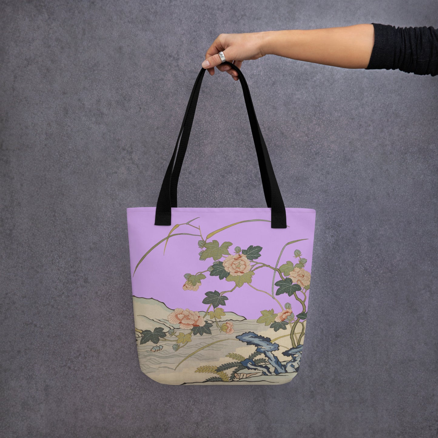 Kesi Flower Album｜Hibiscus by the Water｜Tote bag｜Lilac