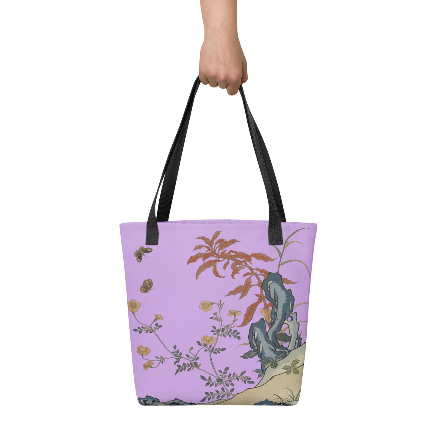 Kesi Flower Album｜Butterflies and Flowers｜Tote bag｜Lilac